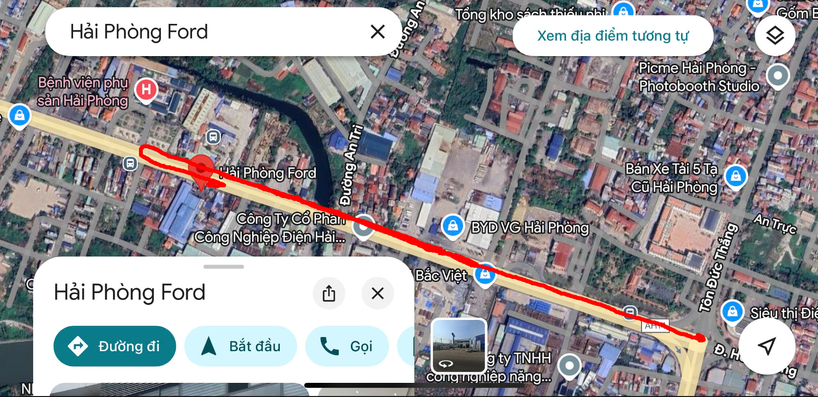 hướng dẫn chỉ đường tới Ford hải Phòng
