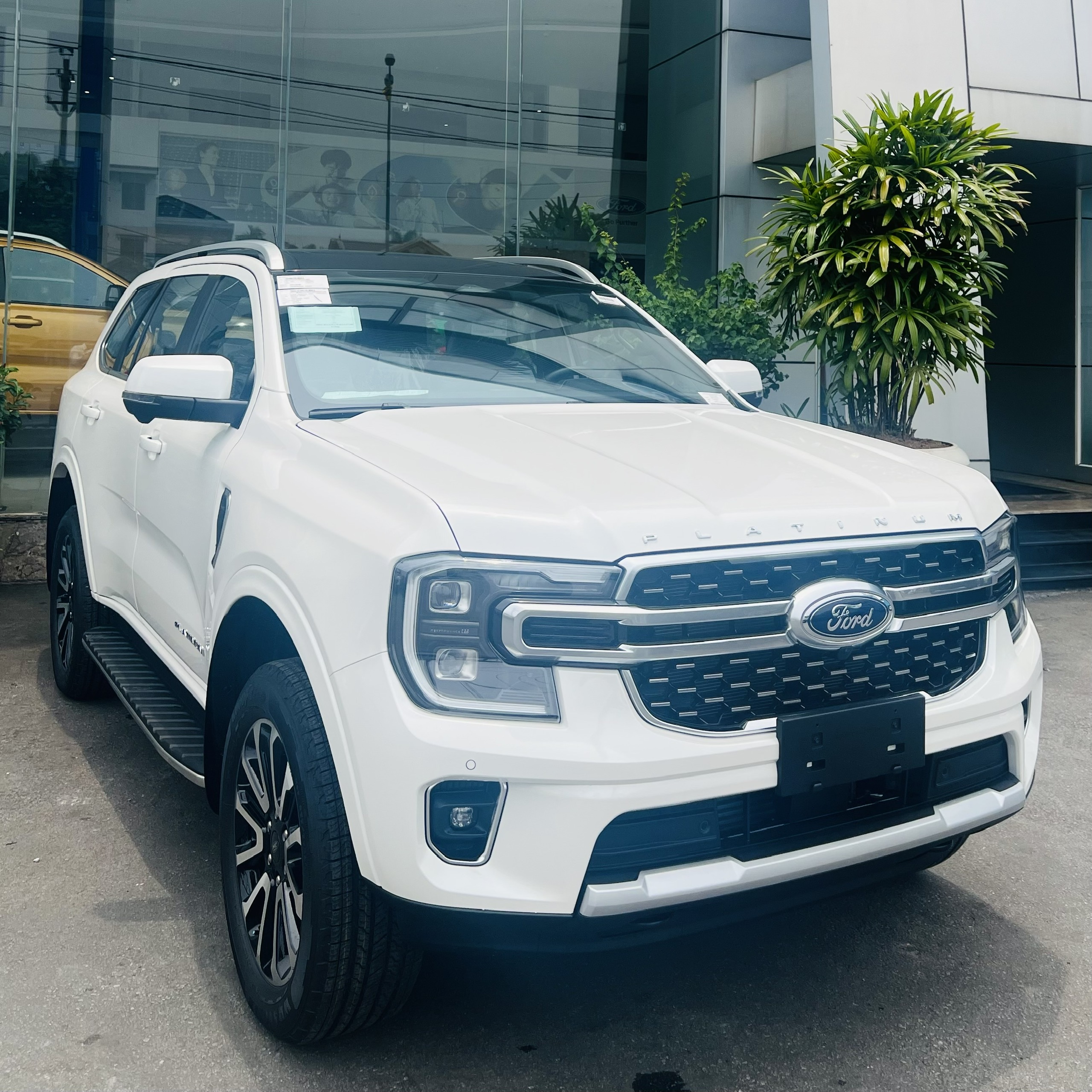 Ford Everest Platinum màu trắng